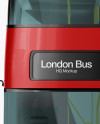 London Bus Mockup - Front View