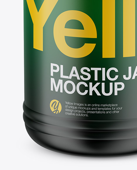 Matte Jar Mockup   Front View PSD #4