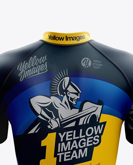 Men's Cycling Skinsuit mockup (Back View) in Apparel ...