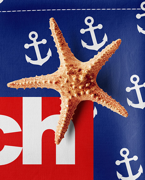 Beach Bag Mockup   Top View PSD #2