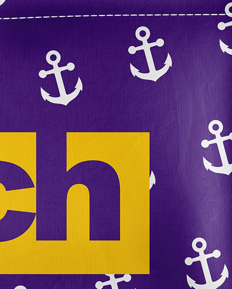 Beach Bag With Leather Handles   Bottom Mockup   Top View PSD #1