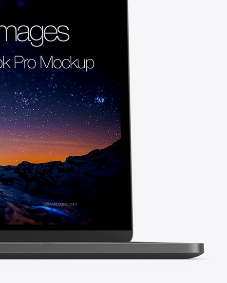 Macbook Pro Mockup - Front View (Hero Shot)