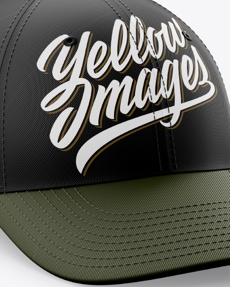 Baseball Cap Mockup Half Side View In Apparel Mockups On Yellow Images Object Mockups