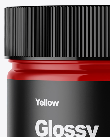 Glossy Plastic Jar Mockup PSD #2
