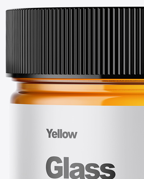 Download Clear Glass Honey Jar Mockup In Jar Mockups On Yellow Images Object Mockups Yellowimages Mockups