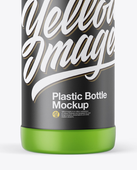 Matte Transparent Bottle Mockup PSD #1