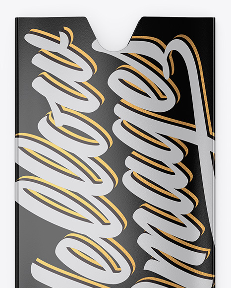 Glossy Gift Card w  Card Holder Mockup PSD #1