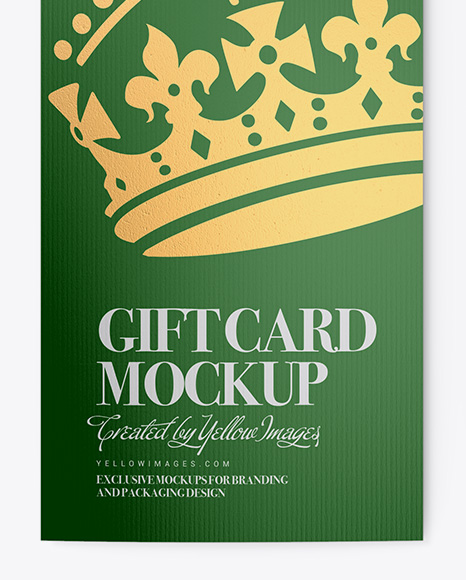 Download Matte Gift Card W Card Holder Mockup In Stationery Mockups On Yellow Images Object Mockups PSD Mockup Templates