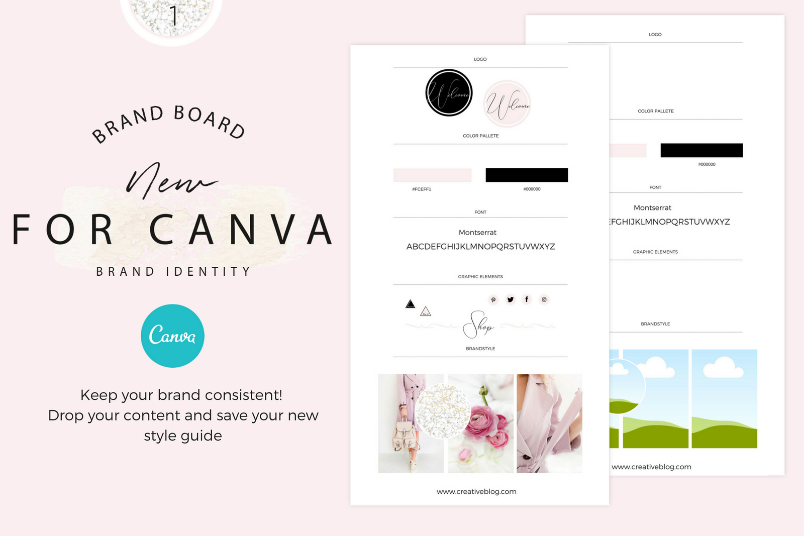 Brandboards for Canva on Yellow Images Creative Store