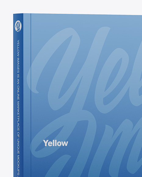 Download 4 Glossy Softcover Books Mockup Half Side View In Stationery Mockups On Yellow Images Object Mockups PSD Mockup Templates