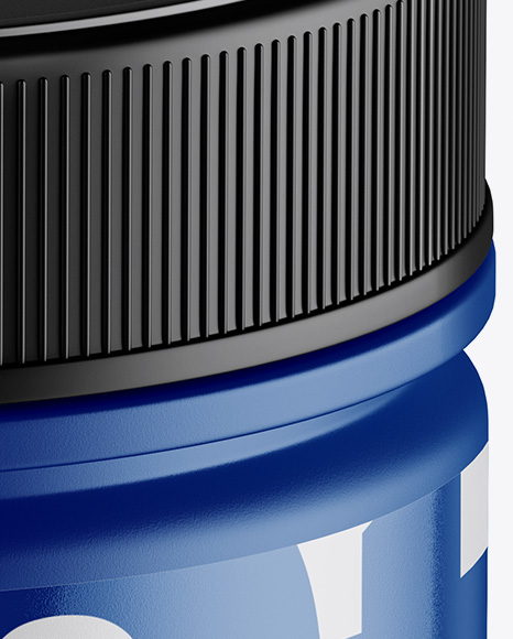 Matte Jar Mockup (High Angle Shot) PSD #1