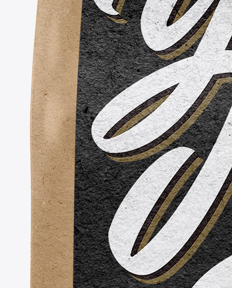 Kraft Bag Mockup   Front View PSD #1