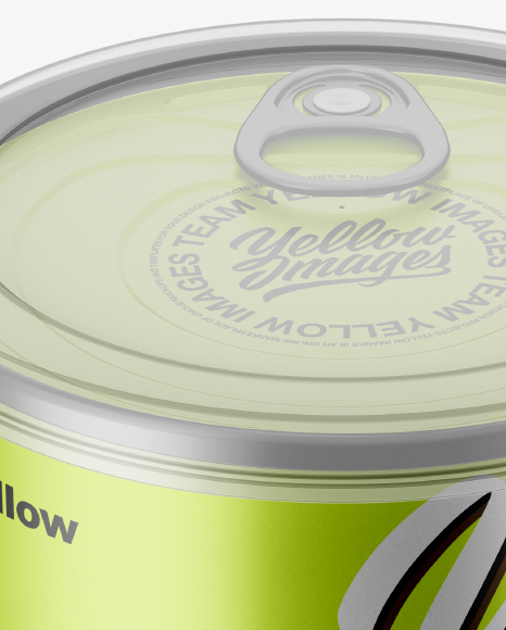 Download Metallic Tin Can With Transparent Cap Mockup Front View High Angle Shot In Can Mockups On Yellow Images Object Mockups PSD Mockup Templates