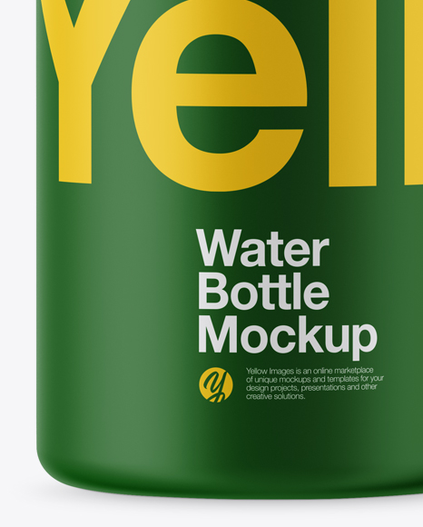 Download Matte Sport Bottle Mockup in Bottle Mockups on Yellow ...