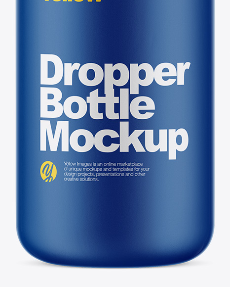 Matte Dropper Bottle Mockup PSD #1