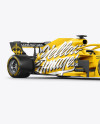 Formula-1 2018 Mockup - Halfside View on Yellow Images Object Mockups