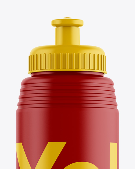 Matte Sport Bottle Mockup PSD #2