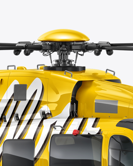 Download Helicopter Mockup Right Half Side View In Vehicle Mockups On Yellow Images Object Mockups Yellowimages Mockups