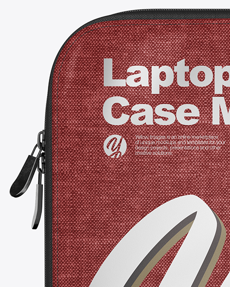 Download Melange Laptop Case Mockup Front View In Object Mockups On Yellow Images Object Mockups