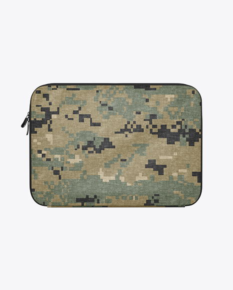 Melange Laptop Case Mockup - Front View