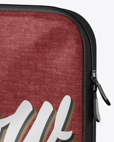 Download Melange Laptop Case Mockup - Half Side View in Apparel ...