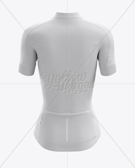 Download Women S Cycling Jersey Mockup Back View In Apparel Mockups On Yellow Images Object Mockups