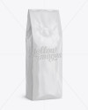 Download 250g Glossy Coffee Bag With Valve Mockup - Half-Turned View in Bag & Sack Mockups on Yellow ...