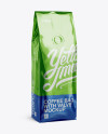 250g Foil Coffee Bag With Valve Mockup - Half-Turned View - Free