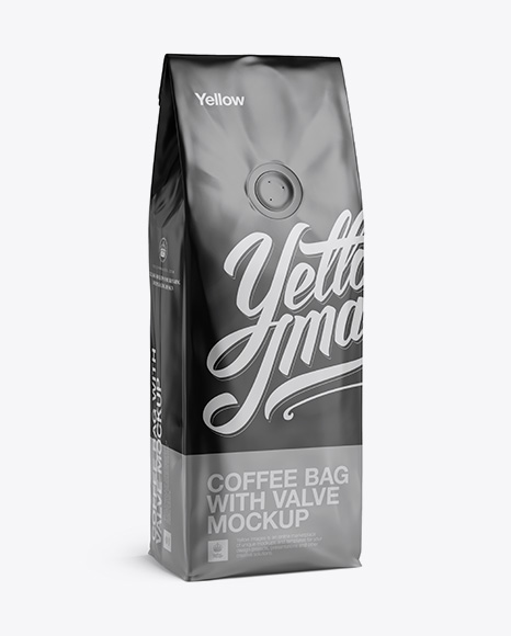 Download Download Coffee Bag Mockup Free Yellowimages - 250g Matte Metallic Coffee Bag With Valve Mockup ...