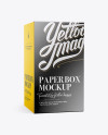 Download Glossy Paper Box Mockup - 25° Angle Front View (Eye-Level ... Yellowimages Mockups