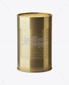 4L Gold Can Mockup