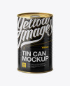 4L Gold Can Mockup