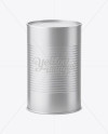 4L Metallic Can Mockup