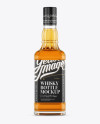 Download Glass Bottle W/ Whiskey Mockup - Front View in Bottle ... Yellowimages Mockups