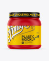 Download 1Lb Plastic Matte Protein Jar Mockup in Jar Mockups on ... Yellowimages Mockups