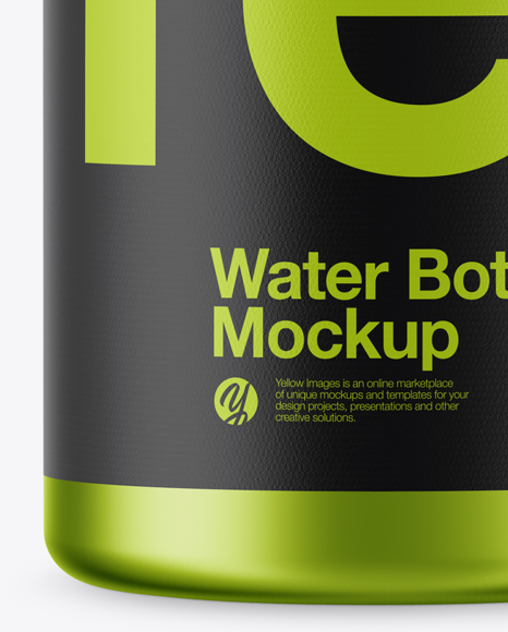 Metallic Sport Bottle Mockup PSD #6