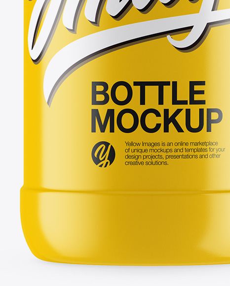 Glossy Bottle Mockup PSD #1