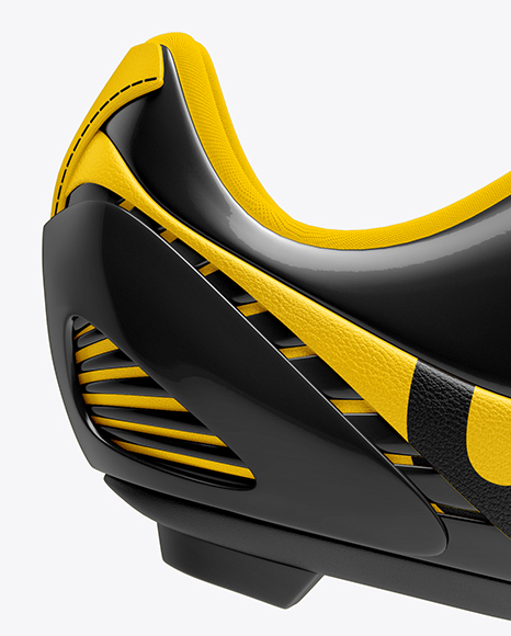 Download Cycling Shoe Mockup - Side View in Apparel Mockups on Yellow Images Object Mockups