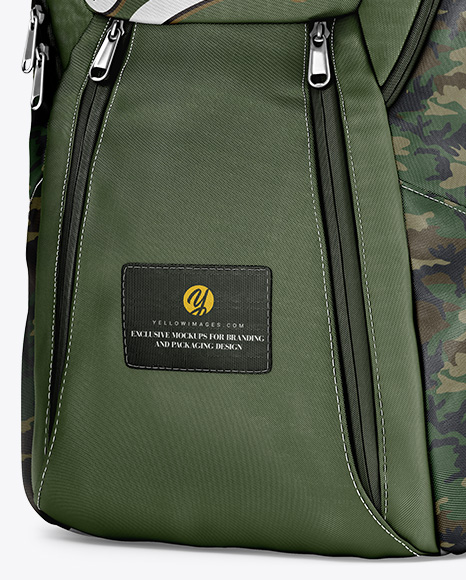 Download Backpack Mockup Half Side View In Apparel Mockups On Yellow Images Object Mockups