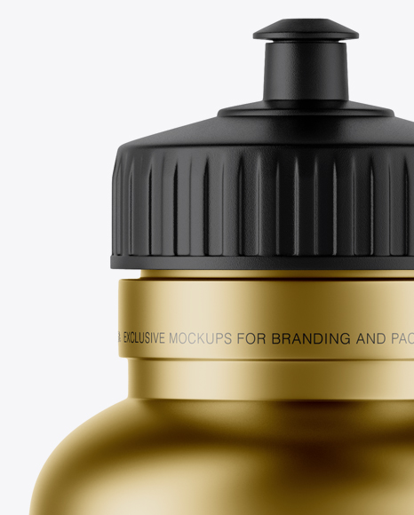 Metallic Sport Bottle Mockup In Bottle Mockups On Yellow Images Object Mockups