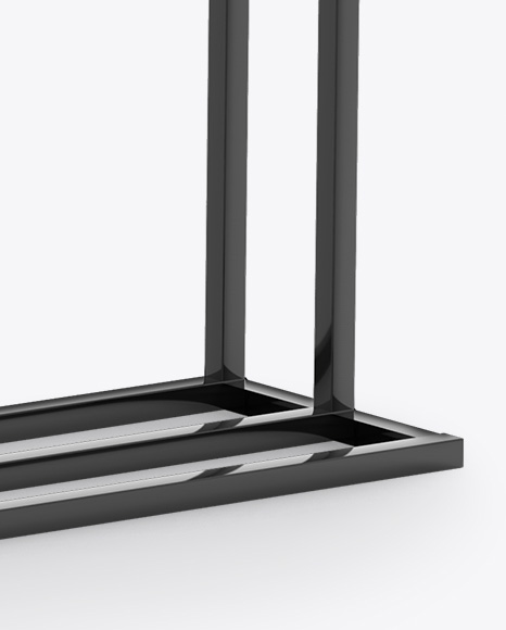 LCD Video Wall Stand Mockup - Half Side View