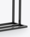 LCD Video Wall Stand Mockup - Half Side View