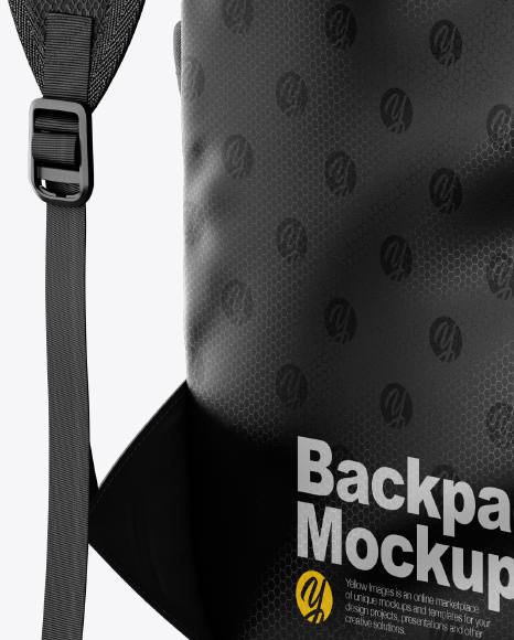 Download Backpack Mockup Back Half Side View In Apparel Mockups On Yellow Images Object Mockups