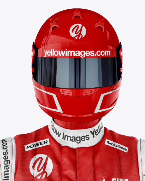 Download F1 Racing Kit Mockup - Front View in Apparel Mockups on Yellow Images Object Mockups