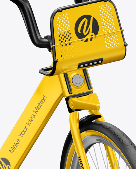 Download Bicycle Mockup in Vehicle Mockups on Yellow Images Object ...