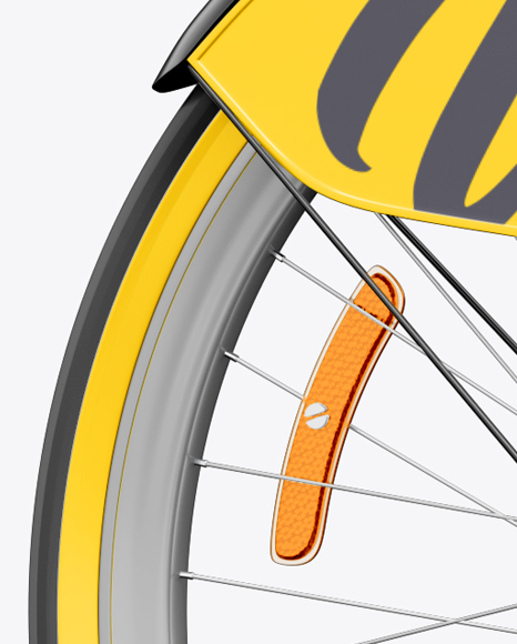 Download Bicycle Mockup In Vehicle Mockups On Yellow Images Object Mockups PSD Mockup Templates