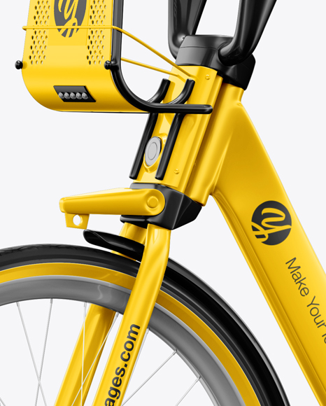 Download Bicycle Mockup In Vehicle Mockups On Yellow Images Object Mockups PSD Mockup Templates