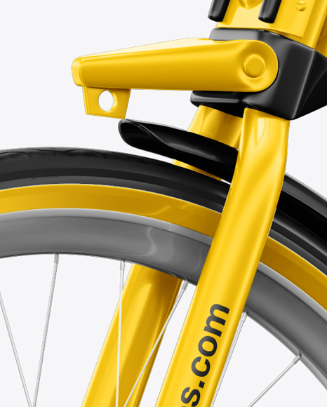 Download Bicycle Mockup in Vehicle Mockups on Yellow Images Object ...