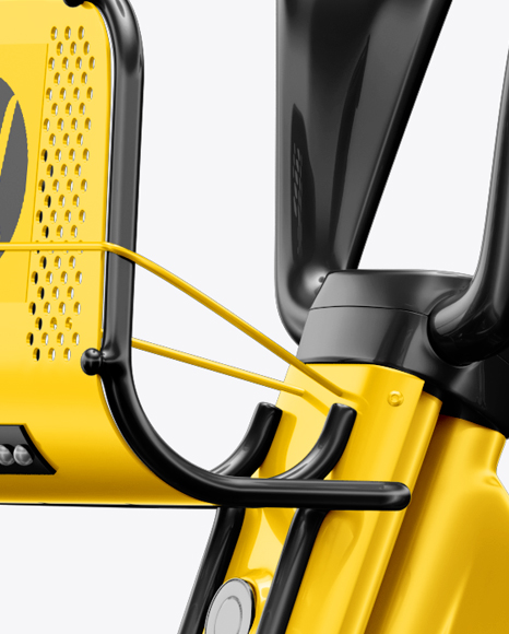 Bicycle Mockup in Vehicle Mockups on Yellow Images Object ...