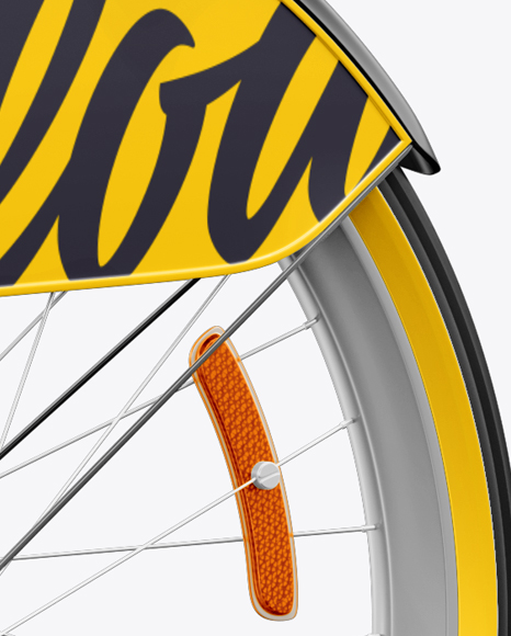 Download Bicycle Mockup in Vehicle Mockups on Yellow Images Object Mockups